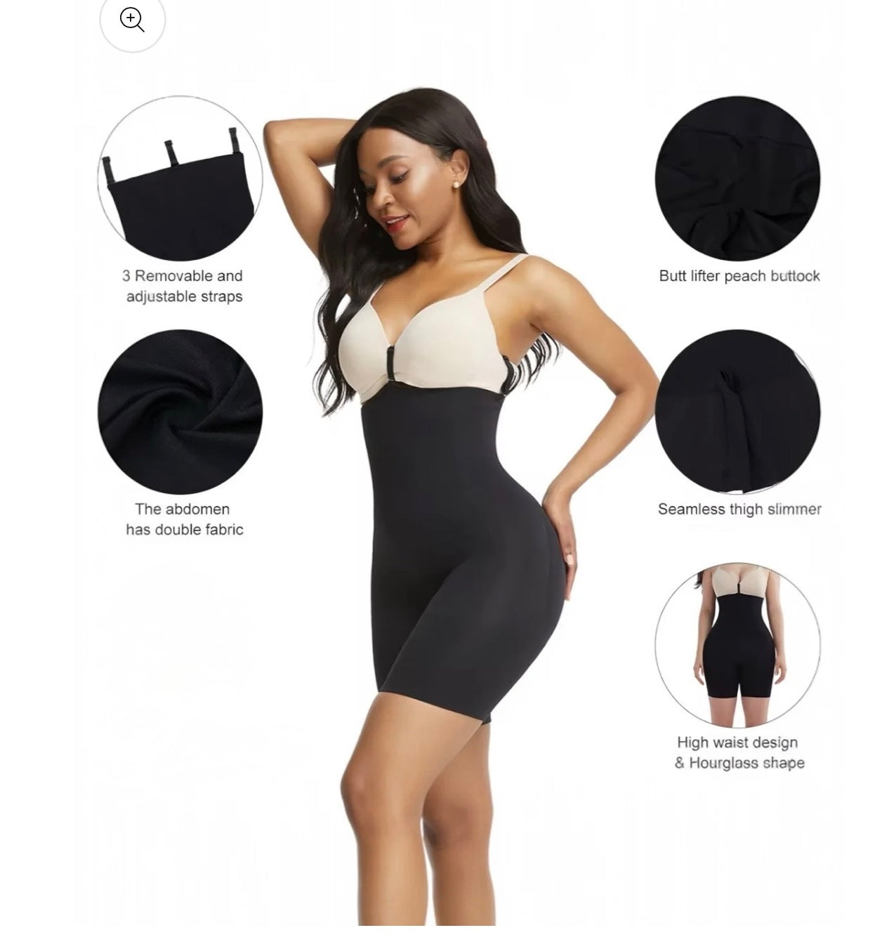 C. short alto moldeador,con control de abdomen levanta gluteos.