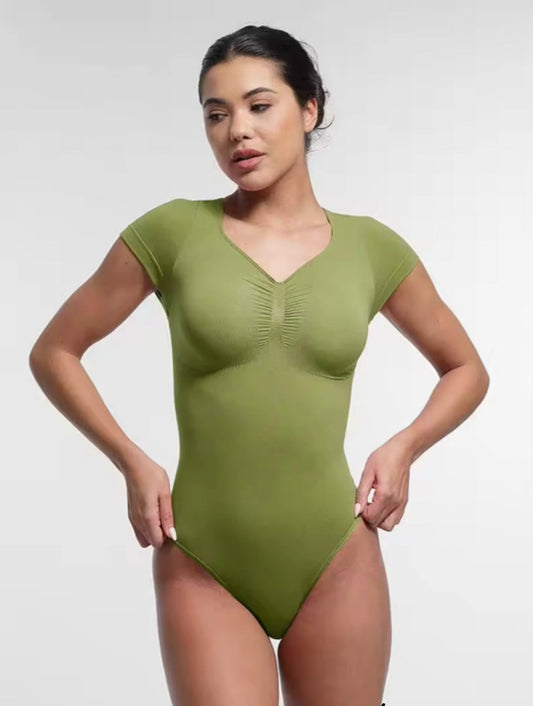 Body Faja Moldeadora con Mangas Para Mujer, Prenda Reductora Sin Costuras 